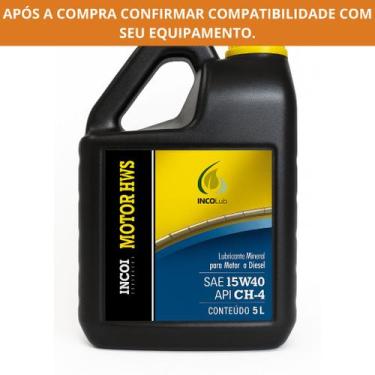 Imagem de Óleo Diesel 15W40 API CH-4 5 Litros Incol Lub - Caminhões e Máquinas
