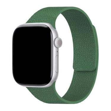 Imagem de Pulseira Borracha Magnética Link Compatível com Apple Watch - Baú do V