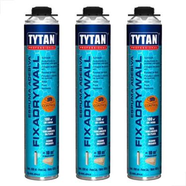 Imagem de Espuma Adesiva Fixa Dry Wall 830ml/850g 3 Unidades - Tytan Selena