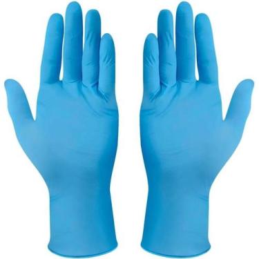 Imagem de Luva Profissional Nitrilica Azul S/ Pó 100 UN Medix CA 40093 Tamanho:G