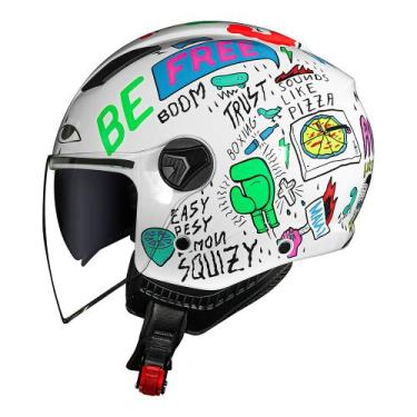 Imagem de Capacete Norisk Aberto Orion SV Free Branco Brilhante, 58