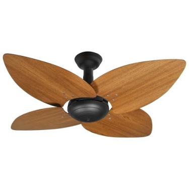 Imagem de Ventilador de Teto Office Jet Aspen Venti-Delta Preto 4Pás Freijó 220V