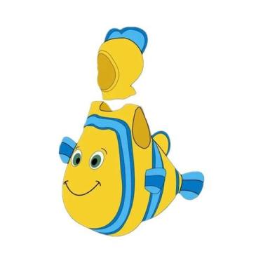 Imagem de Fantasia De Peixe Palhaço Para Crianças, Traje Amarelo Com Chapéu E Ca