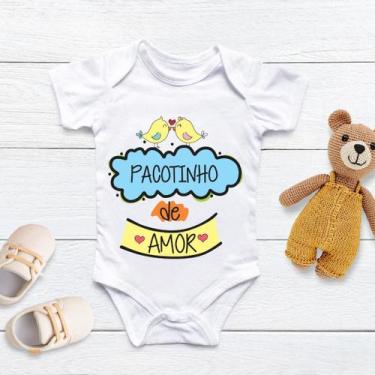 Imagem de Body Personalizado Bebê Pacotinho de Amor - ds, P (0 a 4 Meses)