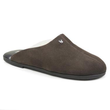 Imagem de Pantufa forrada em lã sintética Gramado Ref.:439 - Fiero, Camurca cafe