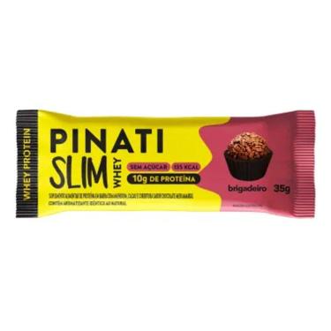 Imagem de Barra de Proteína Pinati Slim Whey Sabor Brigadeiro com 10g de Proteína 35g