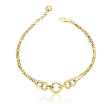 Imagem de Pulseira Feminina Em Ouro 18k Ajustável - Paulistana Joias