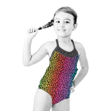 Imagem de Maiô Infantil Engana Mamãe Oncinha Proteção Uv Praia Verão - anjo da m