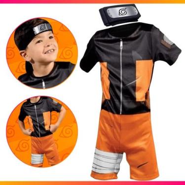 Imagem de Fantasia Infantil Desenho Ninja Naruto Shippuden Naruto - Nova Brink, 
