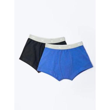 Imagem de Kit/02 Cueca Boxer Hering 576L Infantil Algodão T. 04/12, 06, 1j, Pret