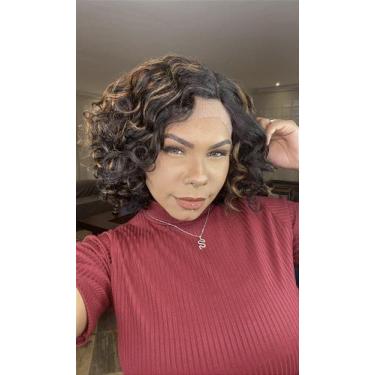 Imagem de Peruca Lace Front L part Cabelo Humano Sofia Lux com Mechas F2/30B - E
