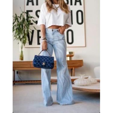 Imagem de Calça jeans Flare Cristal tamanho 38 - Elysium  concept