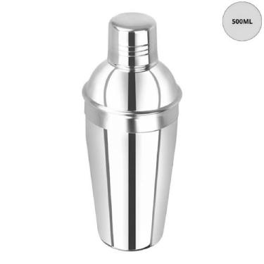 Imagem de Coqueteleira 500ml Aço Inox Drinks e Coquetéis Barman Profissional - G