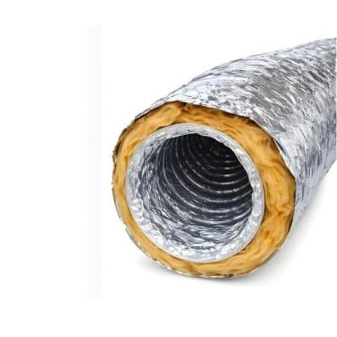 Imagem de Duto Aluminizado Flexível 100mm - 6 Metros - MF International
