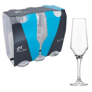 Imagem de Taça para Espumantes Buffet SM 186ml 6 Unidades - Nadir RJ708 - Nadir 