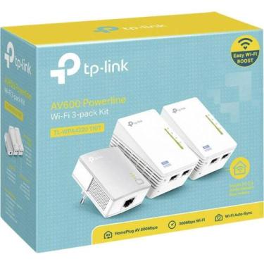 Imagem de Repetidor de Sinal Wi-Fi TP-Link AV600 POWERLINETL-WPA4220T Kit 300MBP