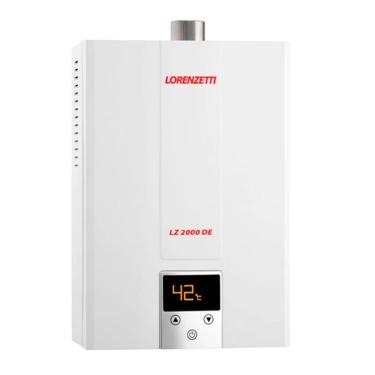 Imagem de Aquecedor de Água a Gás LZ 2000DE-B Digital 20L-min Compacto Lorenzetti GLP