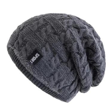 Imagem de Gorro Feminino De Inverno Com Forro De Lã, Quente, Casual, Tricotado, 