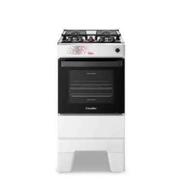 Imagem de Fogão 4 Bocas Esmaltec Ideal Master Limpa Fácil Branco Inox Bivolt - T