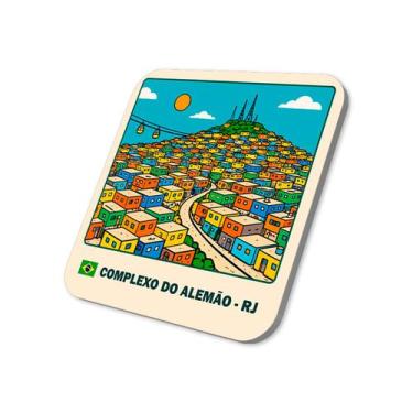 Imagem de Imã de Geladeira Turístico Alemão Rio de Janeiro 5x5cm - M-Planner