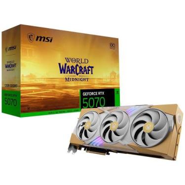 Imagem de Placa De Vídeo MSI RTX 5070 World Of Warcraft Midnight Light Edition O