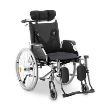 Imagem de Cadeira De Rodas Dobrável Dellamed Reclinável Em Alumínio Até 130Kg D700 T44 - (0001000192)