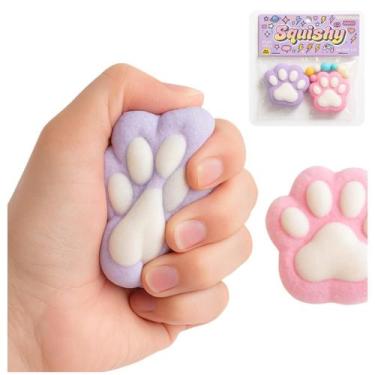 Imagem de Brinquedo Squishy Sensorial De Aperto De Pata De Gato Com Bola para Al