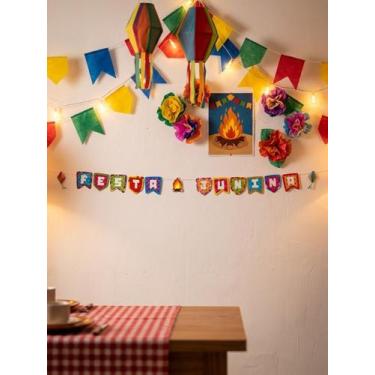 Imagem de Faixa Decorativa Festa Junina 1,75m Arraiá Enfeite - Regina