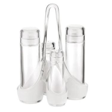 Imagem de Galheteiro Com Porta Temperos Transparente Everyday - Guzzini