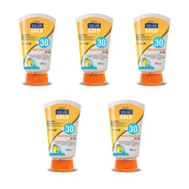 Imagem de Kit 5un Protetor Solar Corporal Kids FPS 30 Toque Seco 125ml Solar Gol