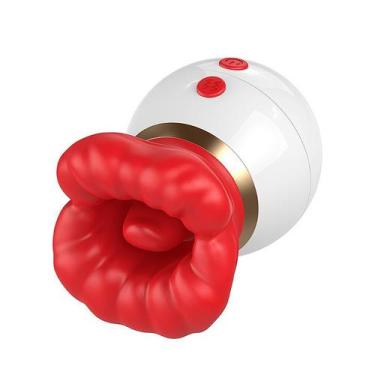 Imagem de Estimulador De Clitóris Formato de Boca Vibrador de Língua  - SI