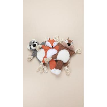 Imagem de Brinquedo Cão Pelúcia Resistente Corda P/ Mordida 26cm - Congratulatio