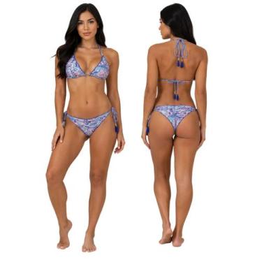 Imagem de Biquíni Aviador Com Bojo Estampado Calcinha e Empina Bumbum - Penelópe
