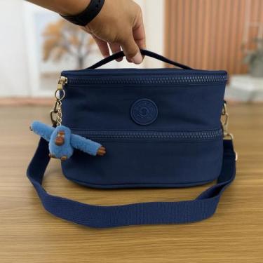 Imagem de Bolsa Térmica Feminina Marmita Almoço Viagem Alça Transversal Impermeá