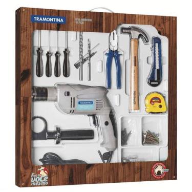Imagem de Kit de Ferramentas Tramontina com Furadeira Elétrica 500 W 220 V 100 p