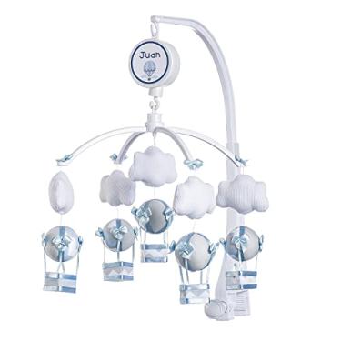 Imagem de Sleep Baby Móbile Berço Bebê Musical Giratório Menino Balões Azul
