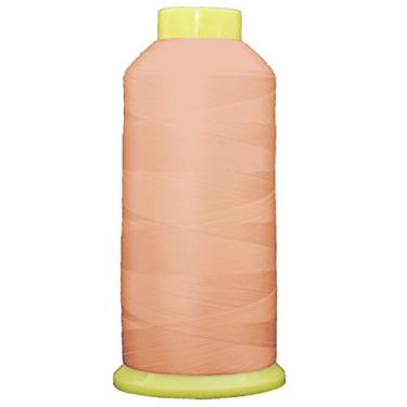 Imagem de Threadart Linha de bordado para máquina de poliéster de cones grandes de 5000 m | Cones enormes de 5000 m (5500 jardas) 40wt | para máquinas de bordado e costura Brother Janome Bernina | Carne nº 166