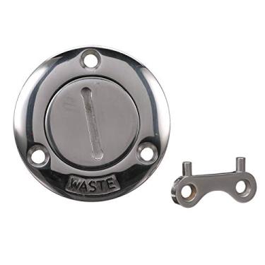 Imagem de Seachoice 32281 Preenchimento de deck de aço inoxidável fundido 316 resistente à corrosão - Preenchimento de resíduos com tampa