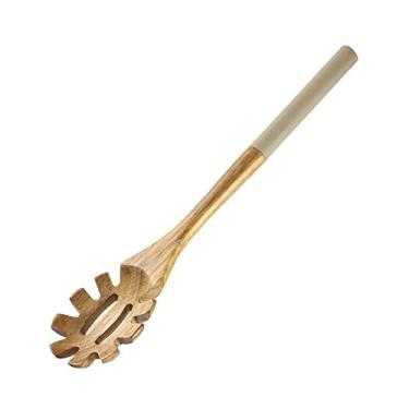 Imagem de Pegador de Espaguete Cinza 29cm James.F de Madeira e Silicone