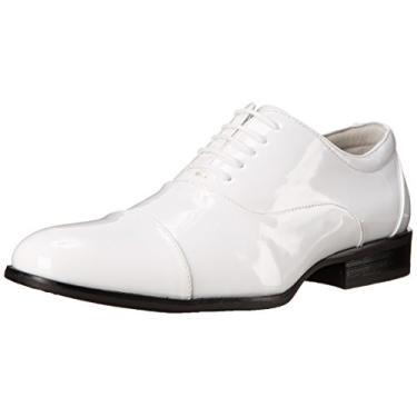Imagem de Sapato Oxford Masculino Stacy Adams Gala com Bico de Formato e Cadar o, White Patent, 11