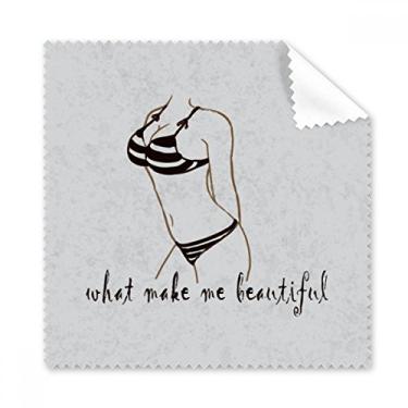 Imagem de Ilustração de beleza biquíni pano de limpeza preto limpador de óculos 5 peças