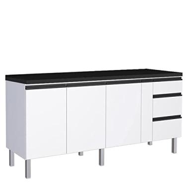 Imagem de Balcão de Aço 200 Gaia com Tampo Cozimax Branco