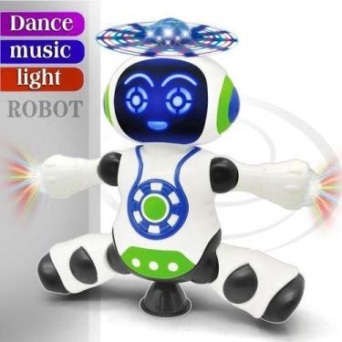Imagem de Brinquedo Robô Dança Gira 360 Graus Robot Som & Luz - Toys