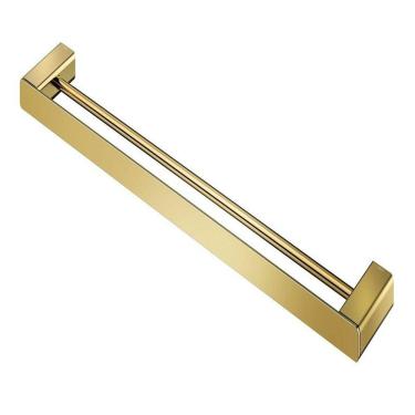 Imagem de Toalheiro Barra Duplo Docol Flat 1013743 Ouro Polido