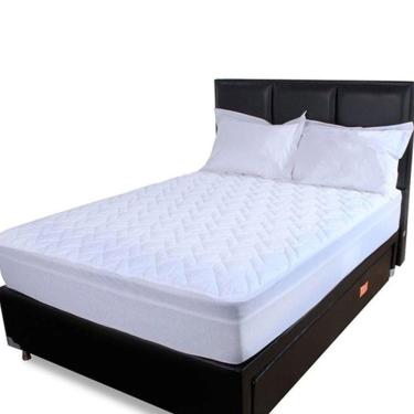 Imagem de Capa Protetor De Colchão 193x203x36cm Impermeável 100% Algodão King Bf Colchões