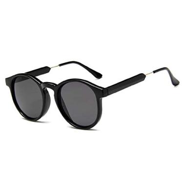 Imagem de Óculos de sol redondos retrô femininos masculinos design transparente feminino óculos de sol masculinos óculos de sol femininos lunette soleil, 1, china