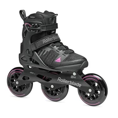 Imagem de Rollerblade Patins Inline Fitness Macroblade 110 3WD Feminino, Preto e Orquídea, Patins Inline Performance