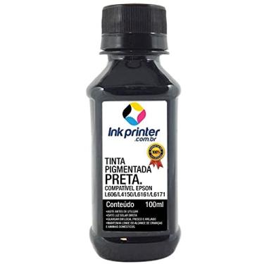 Imagem de Refil de Tinta Compatível Inkprinter Preto para Impressoras Epson L606, L4150, L4160, L6161, L6171 (100ml)