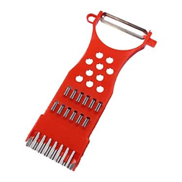 Imagem de Fatiador de Legumes Multiusos - Descascador de Batata Cenoura Lâmina de Aço Inoxidável Durável,Cortador de Aço Inoxidável para Legumes, Frutas, Queijo Genérica