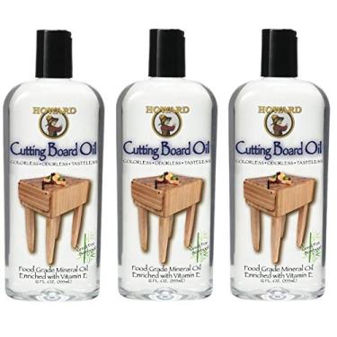 Imagem de Howard Produtos BBB012 Óleo de bloco de açougueiro e tábua de corte, 340 g (pacote com 3)